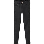 Schwarze Elegante name it Skinny Jeans für Kinder mit Reißverschluss aus Denim für Mädchen Größe 146 