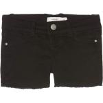 Schwarze Jeans Shorts für Kinder mit Reißverschluss aus Denim Größe 104 für den für den Sommer 