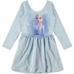 NAME IT Mini Mädchen Elsa Frozen Eiskönigin Langarm-Turnanzug Ballettanzug Trikot mit integriertem Body hellblau - Cashmere Blue, 104