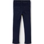 Dunkelblaue Bio Skinny Jeans für Kinder aus Denim Größe 122 