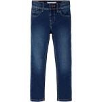 Blaue Bio Skinny Jeans für Kinder aus Denim Größe 122 