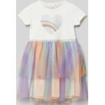 Offwhitefarbene name it Mini Minikleider für Kinder & kurze Kinderkleider aus Baumwollmischung für Mädchen Größe 110 