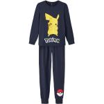 Reduzierte Saphirblaue Casual name it Pokemon Kinderschlafanzüge & Kinderpyjamas aus Jersey 