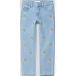 Hellblaue Bestickte name it 5-Pocket Jeans für Kinder aus Baumwollmischung für Jungen Größe 122 