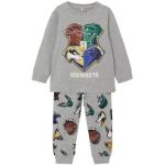Graue Melierte name it Harry Potter Kinderschlafanzüge & Kinderpyjamas aus Baumwolle maschinenwaschbar für Jungen Größe 92 2-teilig 