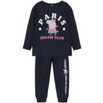 Reduzierte Saphirblaue name it Peppa Wutz Kinderschlafanzüge & Kinderpyjamas mit Schweinemotiv aus Baumwolle maschinenwaschbar für Mädchen Größe 98 