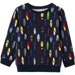 Reduzierte Dunkelblaue name it Bio Rundhals-Ausschnitt Kindersweatshirts aus Baumwolle für Jungen Größe 98 