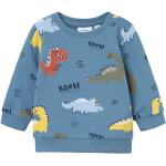 Reduzierte Blaue name it Bio Rundhals-Ausschnitt Kindersweatshirts aus Baumwolle Größe 56 