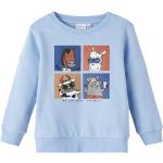 Reduzierte Hellblaue Unifarbene name it Rundhals-Ausschnitt Kindersweatshirts aus Baumwolle für Jungen Größe 98 für den für den Herbst 