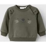 Reduzierte Braune name it Kindersweatshirts aus Baumwollmischung für Babys 