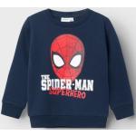 Reduzierte Blaue name it Spiderman Kindersweatshirts aus Baumwollmischung 