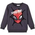 Reduzierte Blaue name it Spiderman Kindersweatshirts aus Baumwollmischung 
