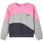 Reduzierte Rosa name it Rundhals-Ausschnitt Kindersweatshirts aus Baumwolle für Mädchen Größe 122 