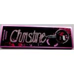 Namens-Schlüsselanhänger „Christine" 4051.030_A Pink Anhänger Original Depesche
