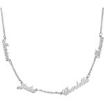 Reduzierte Silberne Elegante Namensketten aus Silber personalisiert für Damen 