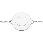 Silberner Emoji Smiley Silberschmuck vergoldet aus Silber für Damen 