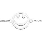 Silberner Emoji Smiley Silberschmuck aus Silber für Damen 