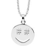Silberner Emoji Smiley Silberschmuck mit Einhornmotiv aus Silber für Damen 