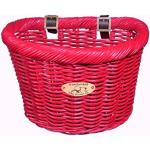 Nantucket Bicycle Basket Co. Cruiser Adult D-Shape Basket, Red