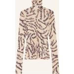 Hellbraune Langärmelige Nanushka Rollkragen Rollkragenshirts aus Polyester für Damen Größe M 