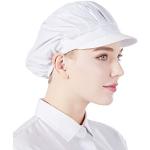 Weiße Unifarbene Atmungsaktive Damenkochmützen Einheitsgröße 