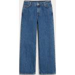 Blaue Loose Fit Monki Bio Hüftjeans & Low Waist Jeans aus Denim für Damen Größe XS 
