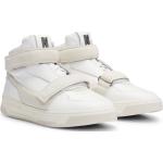 Weiße HUGO BOSS BOSS Naomi Campbell High Top Sneaker & Sneaker Boots aus Nubukleder für Damen Größe 40 