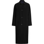 Schwarze Elegante Wasserdichte HUGO BOSS BOSS Naomi Campbell Damenmäntel aus Wolle Größe XS 