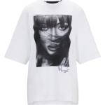 Weiße Elegante HUGO BOSS BOSS Naomi Campbell T-Shirts aus Baumwolle für Damen Größe M 