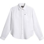 Reduzierte Weiße Bestickte Langärmelige NAPAPIJRI Damenlangarmhemden aus Leinen Größe XL für den für den Sommer 