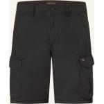 Schwarze NAPAPIJRI Cargo-Shorts mit Reißverschluss aus Baumwolle für Herren 