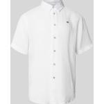 Weiße NAPAPIJRI Kentkragen Hemden mit Kent-Kragen aus Leinen für Herren Größe 3 XL 