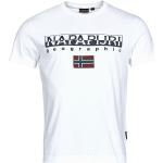 Weiße NAPAPIJRI T-Shirts für Herren Größe S 