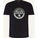 Schwarze NAPAPIJRI T-Shirts aus Baumwolle für Herren Übergrößen 
