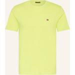 Neongelbe NAPAPIJRI T-Shirts aus Baumwolle für Herren Größe XL 