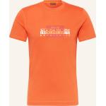 Orange NAPAPIJRI T-Shirts aus Baumwolle für Herren Übergrößen 