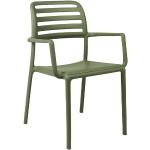 Reduzierte Grüne Nardi COSTA Gartenstühle & Balkonstühle aus Polyrattan stapelbar Breite 50-100cm, Höhe 50-100cm, Tiefe 50-100cm 
