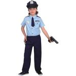 narrenkiste O5209-140 blau Kinder Polizeikostüm Po