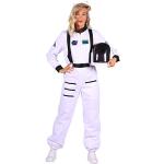 Weiße Astronauten-Kostüme für Damen 