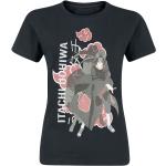 Schwarze Naruto Rundhals-Ausschnitt T-Shirts für Damen Größe XXL 
