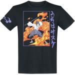 Schwarze Naruto Rundhals-Ausschnitt T-Shirts für Herren Größe XXL 