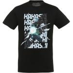 Schwarze Naruto Kakashi Hatake T-Shirts aus Baumwolle Größe L 
