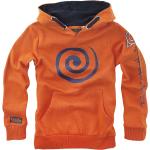 Orange Unifarbene Naruto Kinderhoodies & Kapuzenpullover für Kinder aus Baumwolle Größe 116 