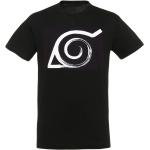 Schwarze Naruto T-Shirts aus Baumwolle für Herren Größe XL für den für den Sommer 