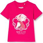 Fuchsiafarbene Naruto Kinder T-Shirts maschinenwaschbar für Mädchen 