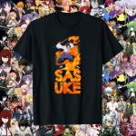 Langärmelige Naruto V-Ausschnitt T-Shirts maschinenwaschbar für Damen Größe 4 XL 