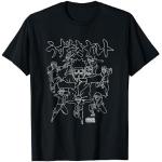 Schwarze Naruto T-Shirts für Herren Größe S 