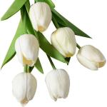 Beige Künstliche Tulpen 10-teilig zum Valentinstag 