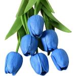 Blaue Künstliche Tulpen 10-teilig 