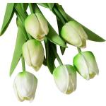 Hellgrüne Künstliche Tulpen 10-teilig 